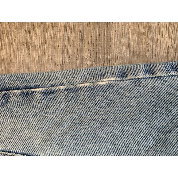 TOMMY HILFIGER  URBAN Y2K LOOSE WORN FADED DENIM JEANS MENS Size 34X32 in LIGHT - Picture 5 of 16